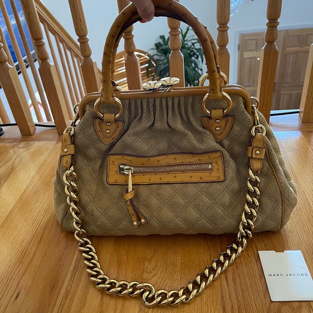 Marc Jacobs Ostrich Trim Stan Bag